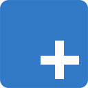 Logo of create-typescript-app: the TypeScript blue square with rounded corners, but a plus sign instead of 'TS'