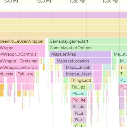 Screenshot of a Chrome devtools performance profile
